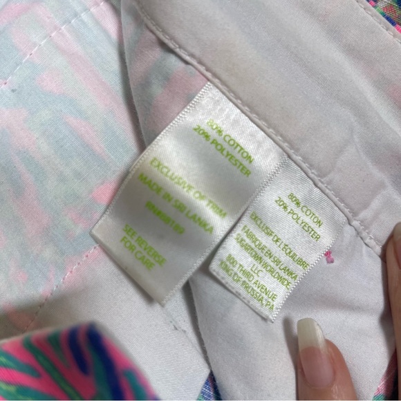 Lilly Pulitzer Womens 2 5" Callahan Shorts Pink Sunset Coco Breeze Vaca Beach - Picture 10 of 11